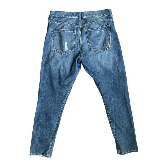 Express Vintage Skinny Ankle Jeans - Size 6R (High Rise, Distressed) - Picture 2 of 4